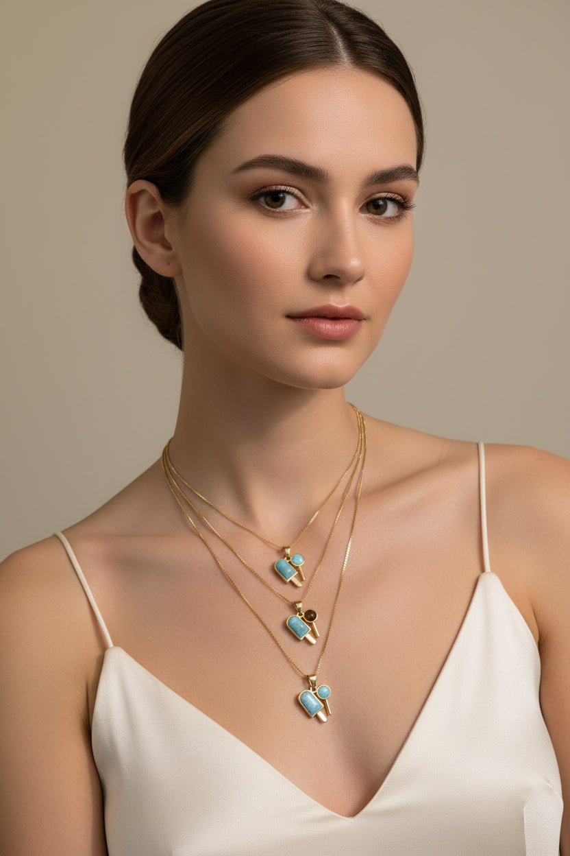 Paleta combinada larimar y Ambar