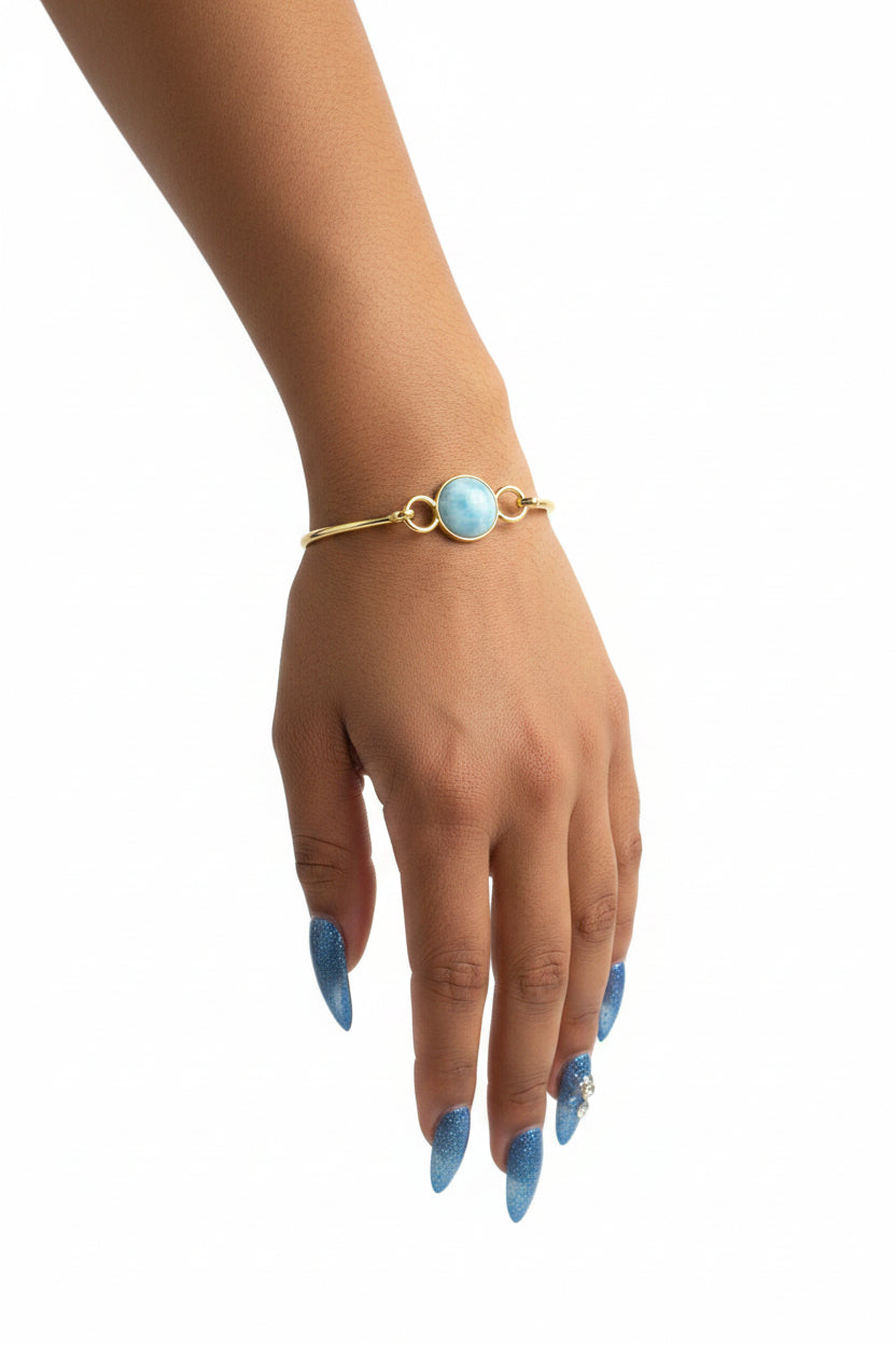 Pulsera Círculo de Larimar | Larimar Circle Bracelet