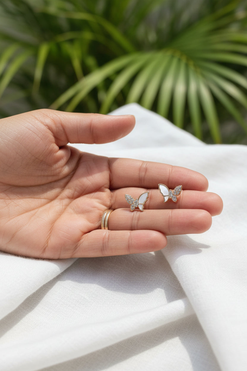 Mariposa Nácar | Joya Artesanal Dominicana