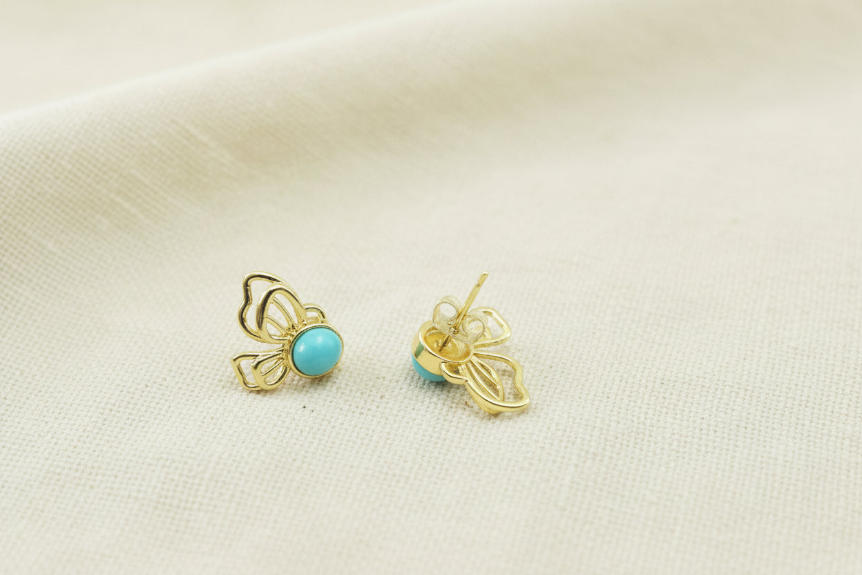 Aretes Mariposa y Larimar