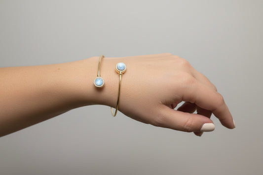 Larimar Glow Cuff-bracelet
