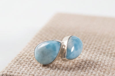 Gota de Larimar-earrings