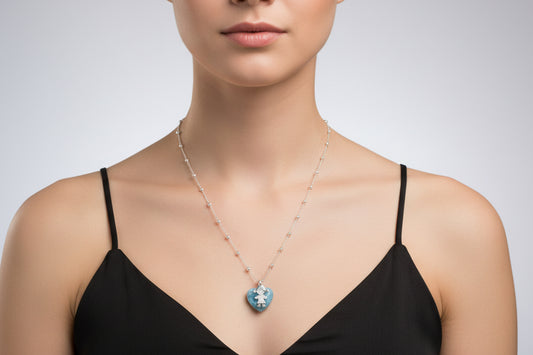 💙 Amor Sutil Corazón de larimar 5.30 g
