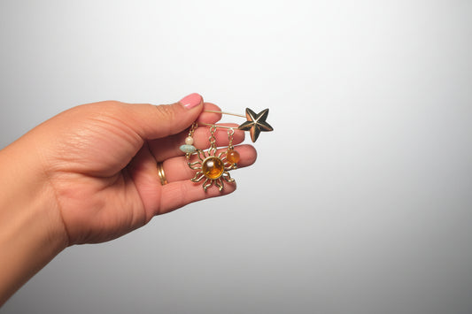 Pin Artesanal de Larimar