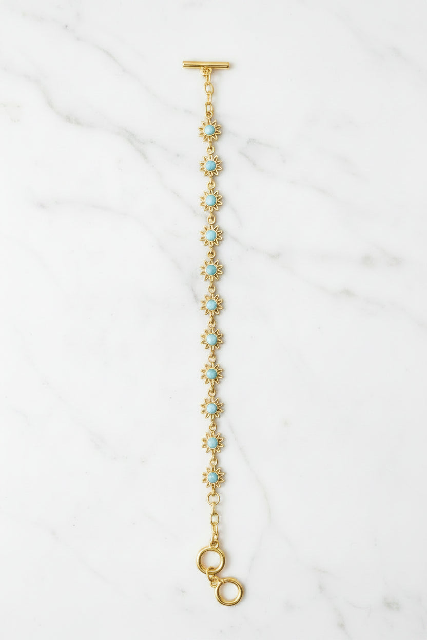 Pulsera Solar de Larimar