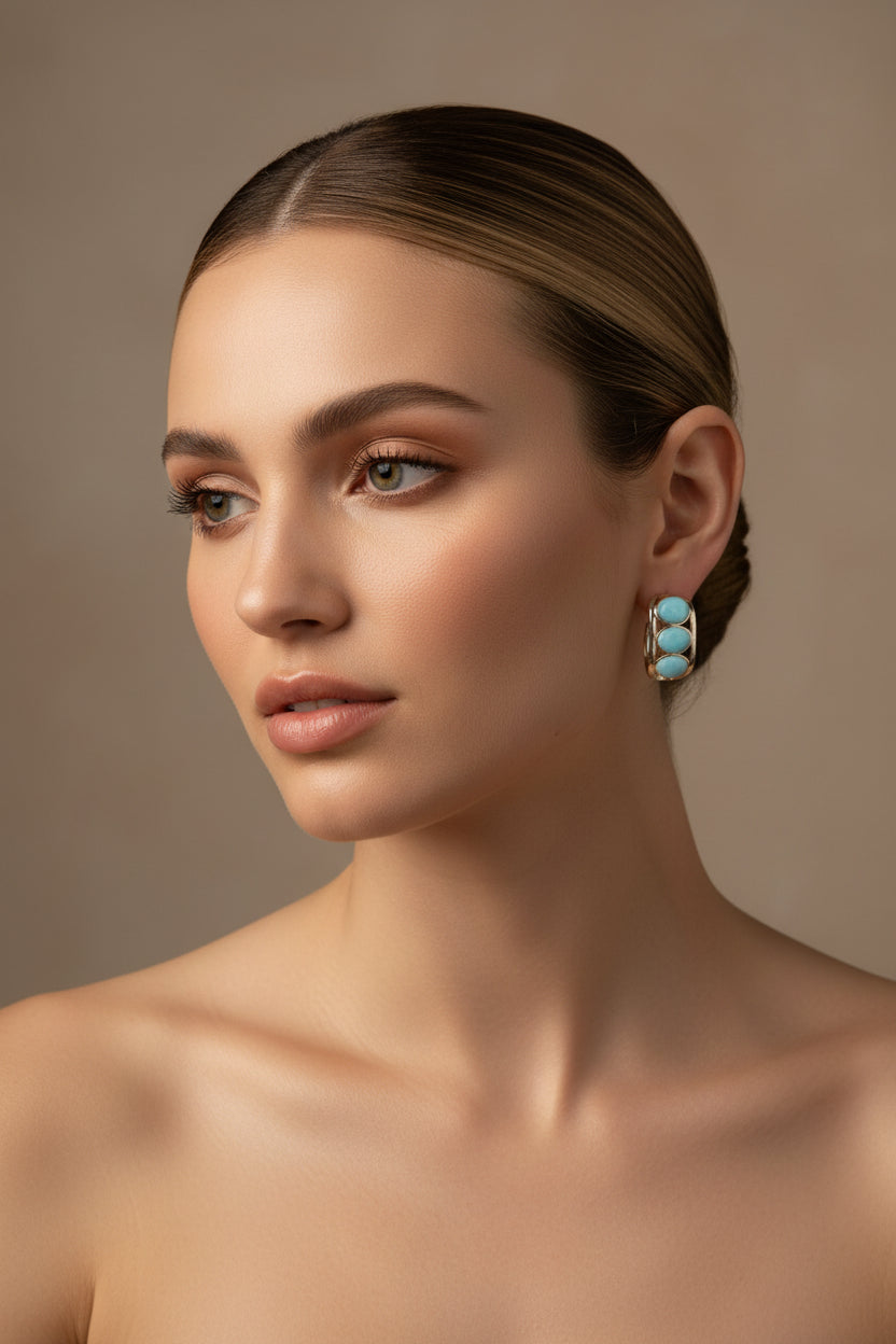 Argollas Chapadas en Oro 14K — Gold-Plated Hoop Earrings