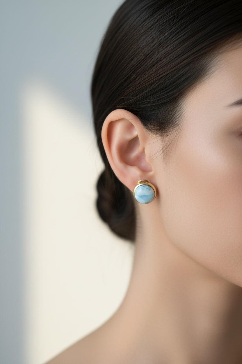 DORMILONAS DE LARIMAR GRANDES-Earrings