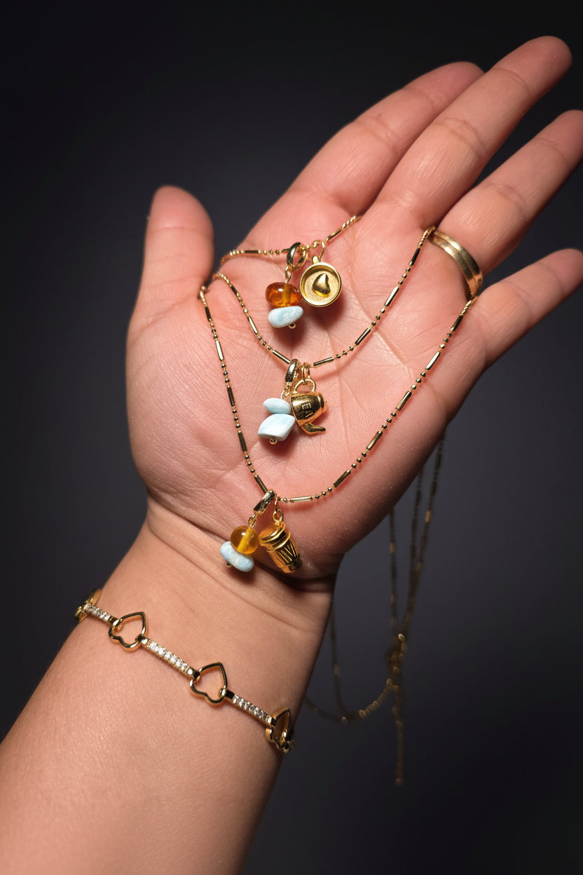 Cadena Coffee Love | Coffee Love Chain Necklace