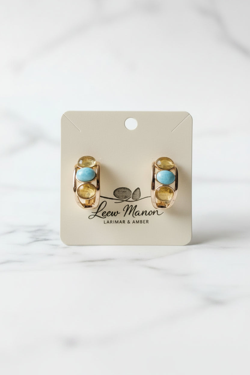 Argollas Chapadas en Oro 14K — Gold-Plated Hoop Earrings