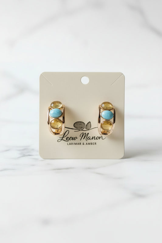 Argollas Chapadas en Oro 14K — Gold-Plated Hoop Earrings