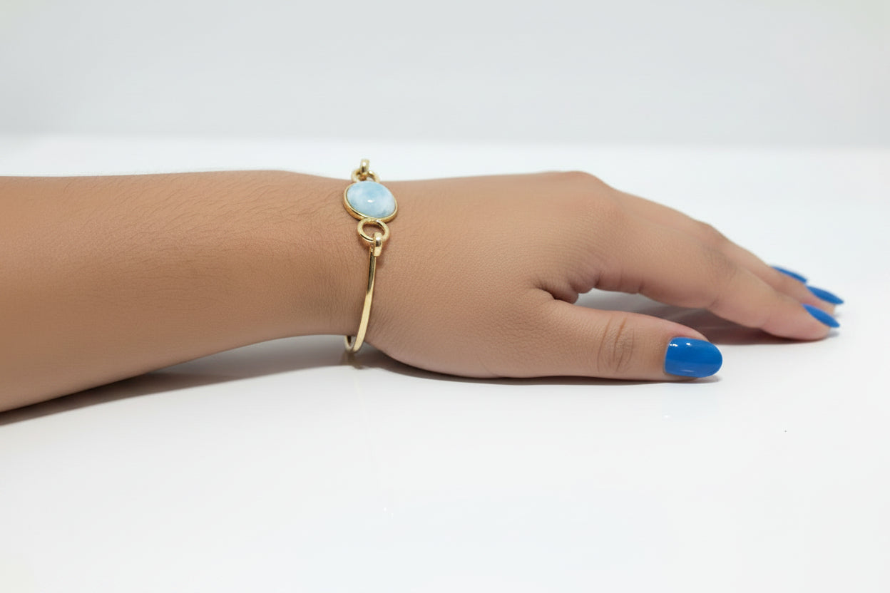 Pulsera Círculo de Larimar | Larimar Circle Bracelet