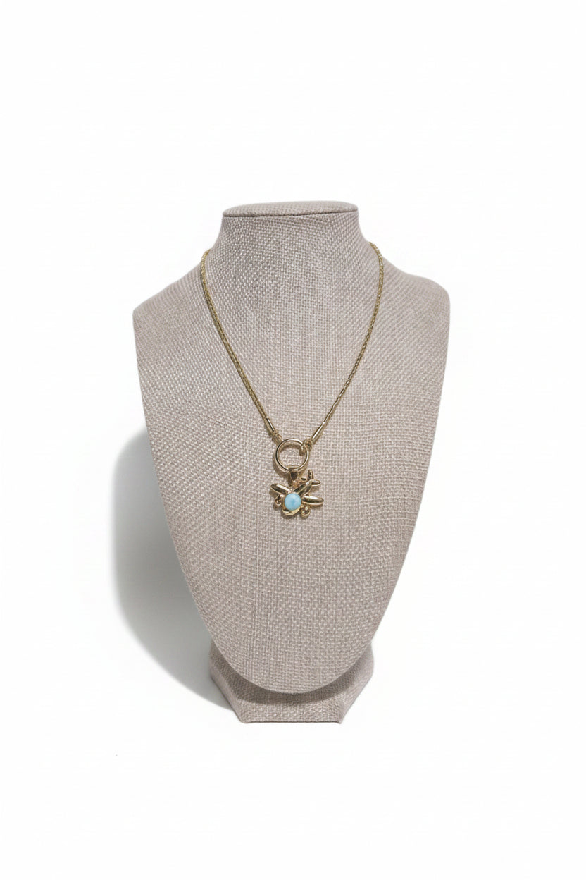 Collar Avión de Larimar | Larimar Plane Necklace