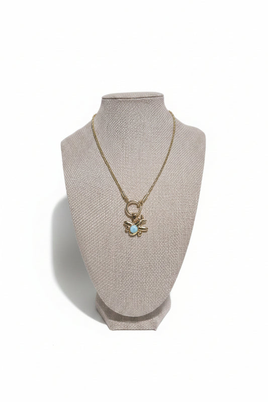 Collar Avión de Larimar | Larimar Plane Necklace
