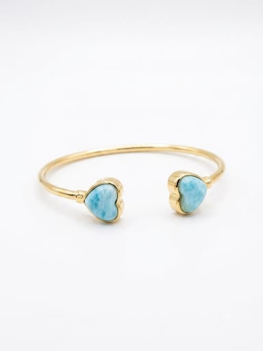 Pulsera Dos Corazones Larimar